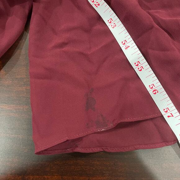 NEW Birdy Grey Laurie Empire Waist Dress in Cabernet Chiffon Size Small - Picture 9 of 9